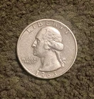 1963 D Washington Quarter 25C 90% Silver Circulated Coin