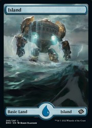 Island (280) Full Art Foil The Brothers' War MTG