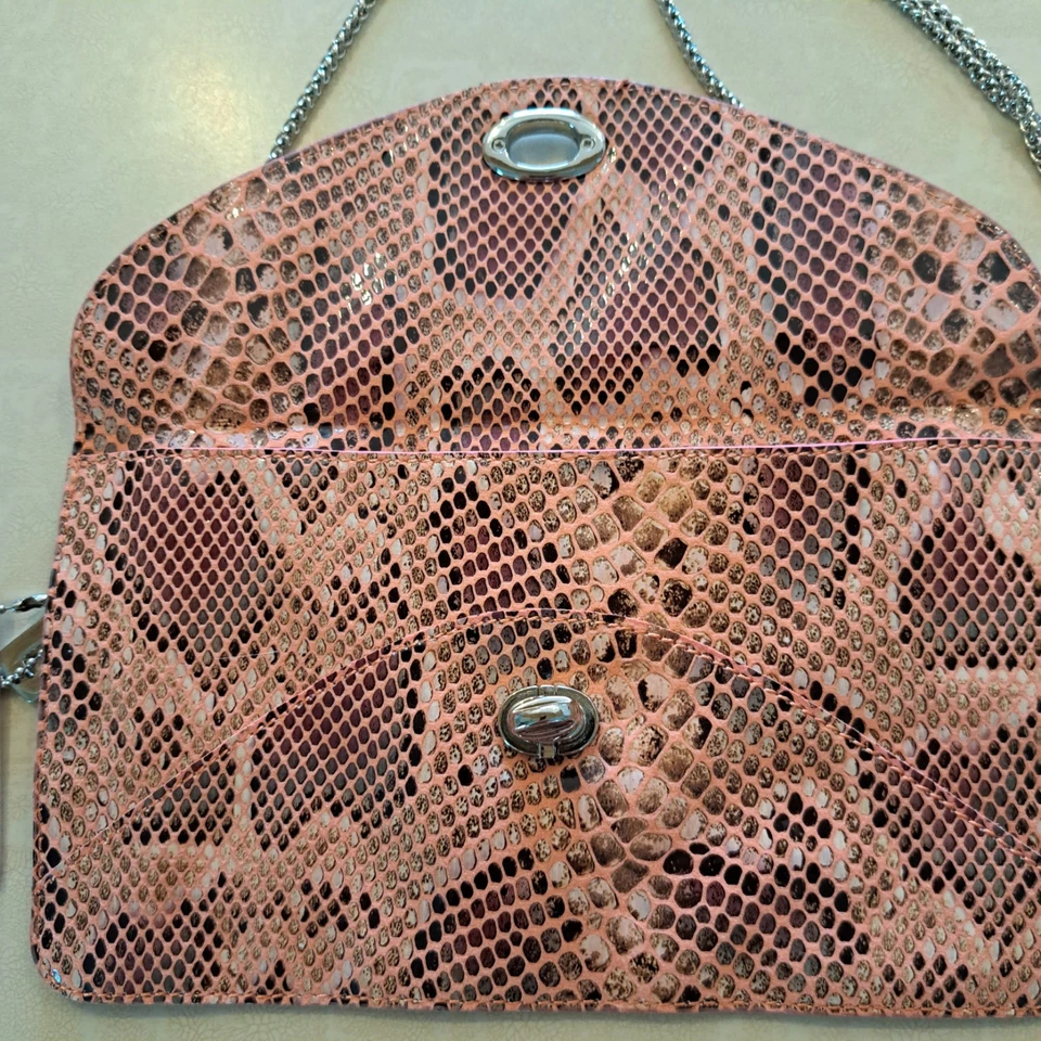 Sorial Nueva York Sobre Bolso sin asas Gamuza Repujado Reptil Bolso Cartera Cadena Correa Foto 3 de 4