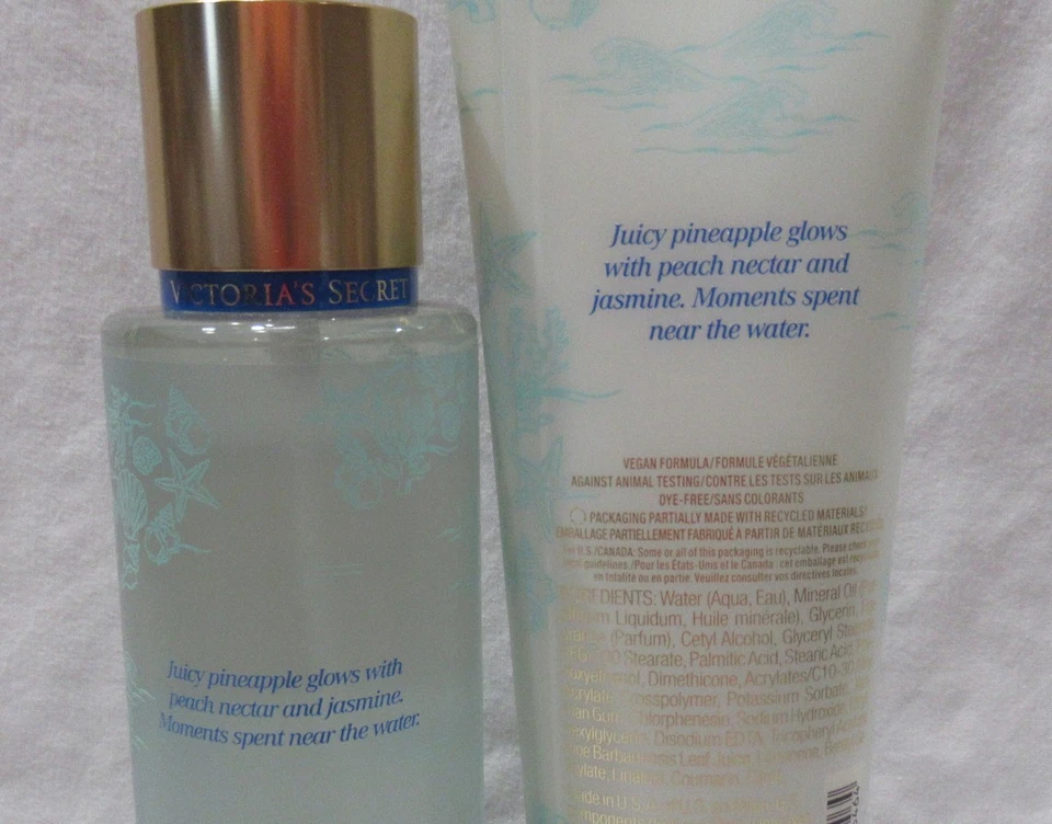 Victoria's Secret Fragrance Mist & Lotion Set Lot of 2 RIVIERA ROMANCE pineapple - Image 3 of 3