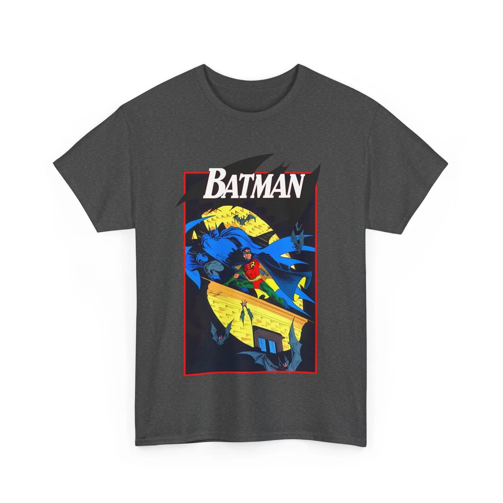 Batman & Robin T-Shirt - Norm Breyfogle Art - DC Comics - Dynamic Duo - Gotham