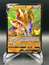Carta Pokemon Zamazenta V 018/025 Celebrazioni (Timbrata) Ultra Rara Full Art
