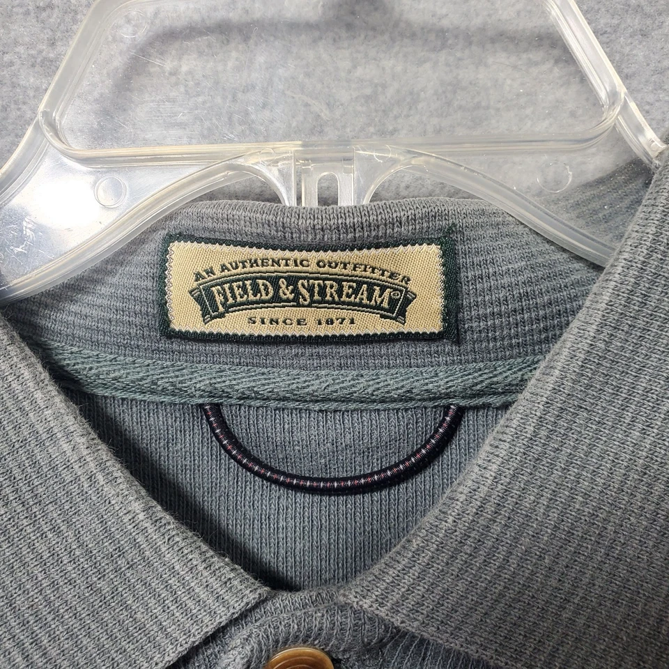 Field & Stream Anheuser Busch Clydesdale Polo Shirt Green Smoke XL Vintage Logo - Image 2 of 4