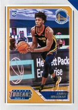 James Wiseman RC 2020-21 Chronicles Basketball Panini Threads Rookie Card#93 GSW
