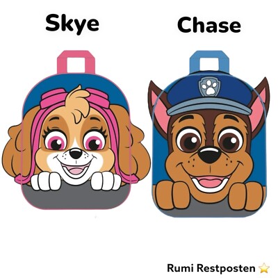 Plüsch-Rucksack ''Chase''  Skye  Paw Patrol Kinderrucksack Kinder