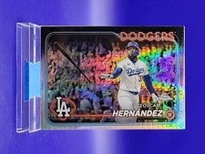 Teoscar Hernandez 2024 Topps Chrome Prism Refractor SP 🔥 Dodgers