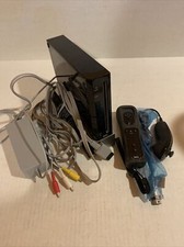 Nintendo Wii Console  Sensor Bar  Cords BLACK RVL-101 USA -Wii Motion Plus