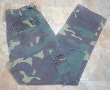 Vintage Liberty Woodland Camo Camouflage Hunting Pants Size M 34x30 Made in USA
