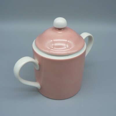 FITZ AND FLOYD RONDELET PFIRSICH ZUCKERDOSE DOPPELGRIFF DECKEL PERFEKT 1975 JAPAN