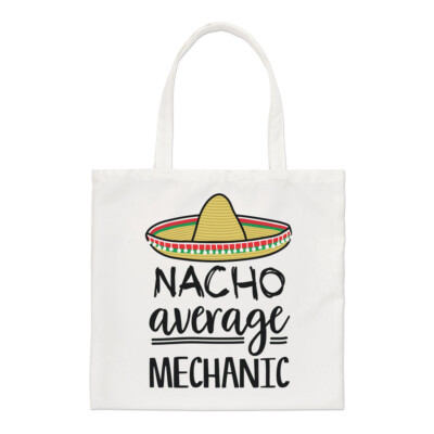 Gift Base Nacho Average Mechanic Regular Einkaufstasche Natur Polyester Tote Bag