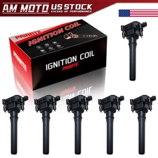 6PCS OEM Ignition Coil Pack for 1998-2005 Chrysler 300 300M 3.2L 3.5L V6