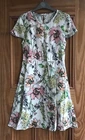 Miss Selfridge Petite New White Cream Pink Floral Skater Dress 4 6 8 10 12
