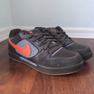 Nike SB Paul Rodriguez 2 Size 9 Dark Mocha Orange Prod Air Dunk