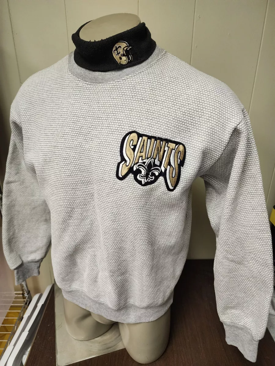 Vintage NFL Majestic New Orleans Saints Turtleneck Sweatshirt USA Made Mens L
