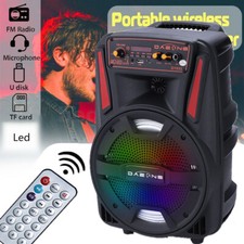 Wireless Portable Bluetooth Speaker Subwoofer Heavy Bass Sound System Party Mic