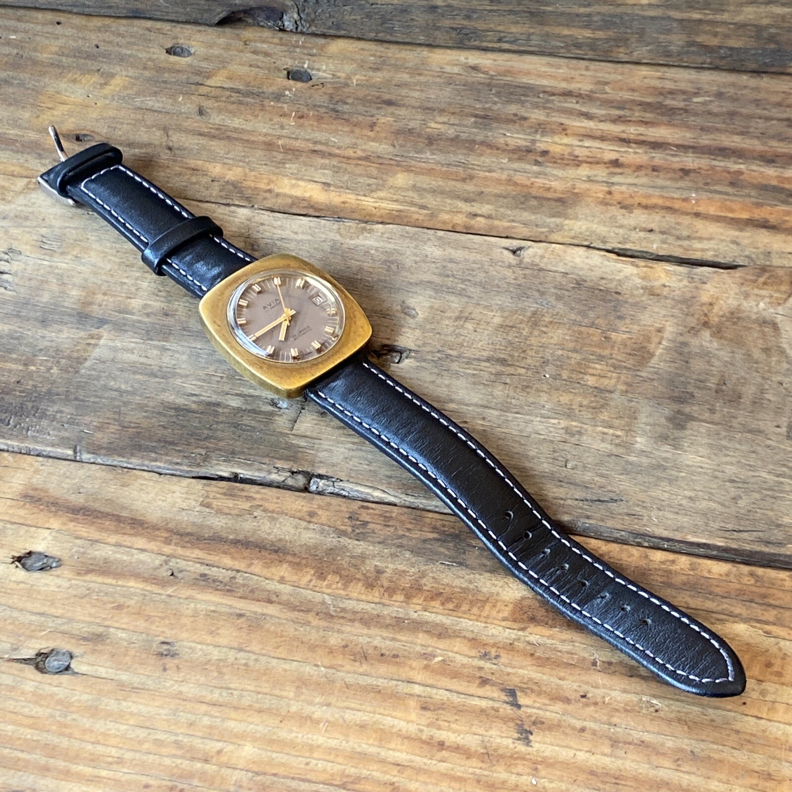 Avia Matic Date Window Automatic Winding Vintage … - image 9