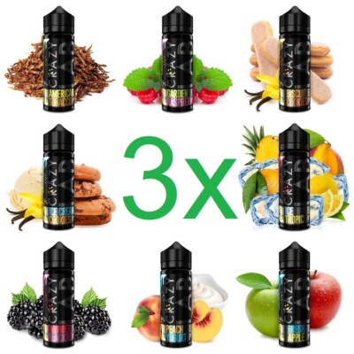 3 x CRAZY LAB XL Aroma je 10ml (30ml) für 360ml E-Zigaretten Liquid