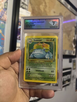 2002 venusaur pokemon card 2002 Pokémon Legendary Collection Venusaur Holo #18 PSA 7 NM