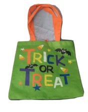 Halloween Trick Or Treat Bag Light Weight Reusable Tote 12 x13 inch