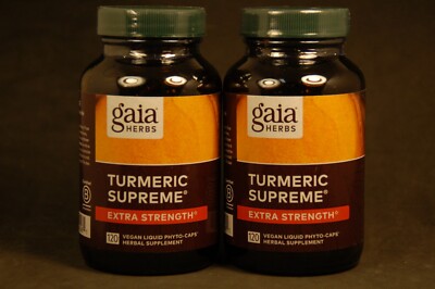 Gaia Herbs Turmeric Supreme Extra Strength 120x2= 240 Vegan Liquid Phyto-Caps