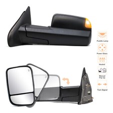 Towing Mirrors Pair Power Heated Side View For 2009 Dodge Ram 3500 Truck Pickup