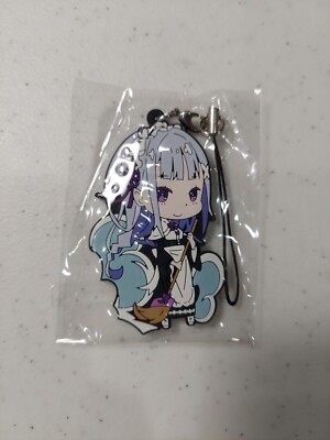 Re Zero kara Hajimeru Isekai Seikatsu SWL Rubber Strap Key Chain Emilia New