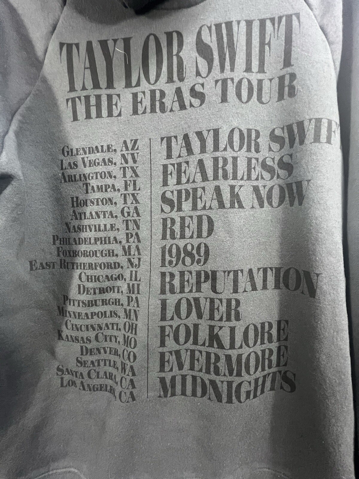 SMALL • Taylor Swift Eras Tour Official Merch Hoodie Sweatshirt 2023-2024, #TG image 7