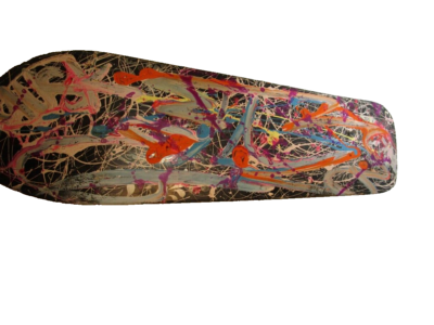 #ad skate deck HAND PAINTED ABSTRACT GRAFFITI SIGNED MUSK YAI DOUBLE $83.29