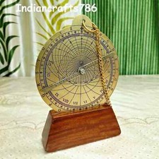 7''Antique Brass Astrolabe Vintage Navigation Instrument Star Observation Device