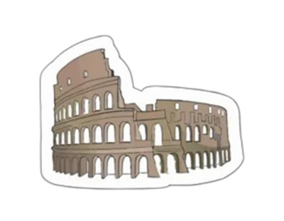 Coliseum Rome Sticker Decal