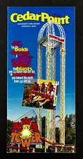 1998 Sandusky OH Cedar Point Amusement Park Shows Rides Vintage Travel Brochure