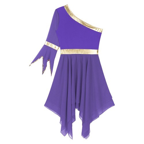 Para mujeres Disfraz de Baile Fiesta Vestido Show Vestidos de Baile Ropa Corta Borde Gimnasio - Imagen 45 de 77