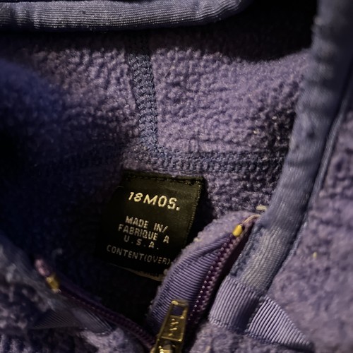 Vintage Patagonia Toddler Synchilla Jacket 18m 18 Months Made In USA Purple Pink - Picture 3 of 7