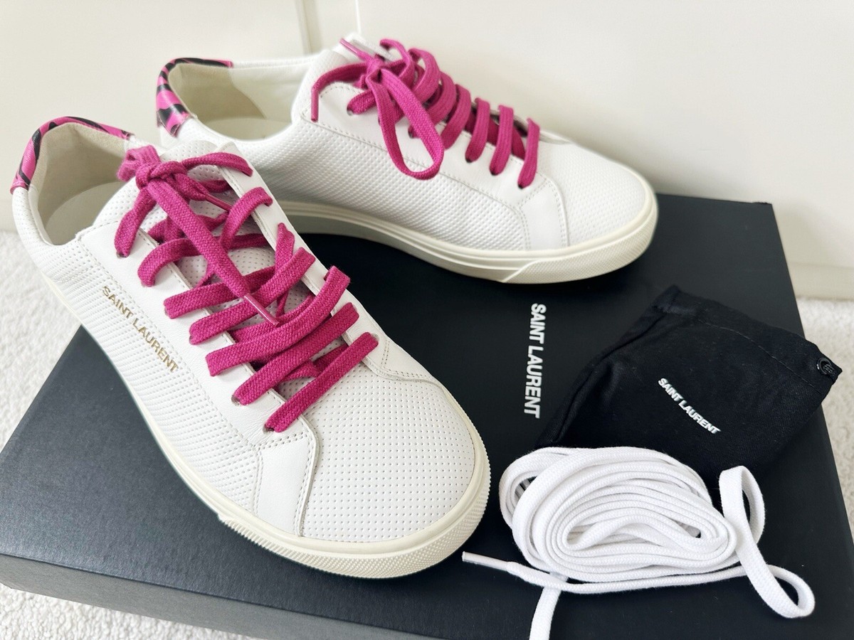Saint Laurent White Andy Sneakers Saint Laurent White Leather Andy