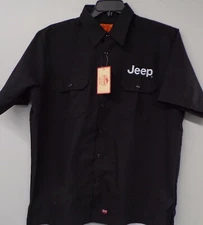 JEEP Embroidered Mens Red Kap® SY60 Short Sleeve Solid Ripstop Shirt S-3XL New