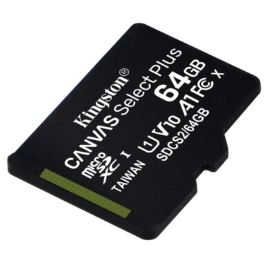Kingston CARD Micro SD SDHC 64GB  Class 10 UHS-I Speicherkarte Karte