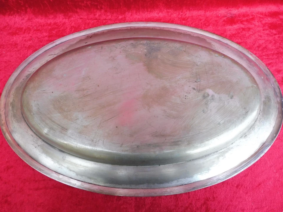 Bel, Vecchio, Grande Vassoio Krupp Argento Da Hotel Timbro 63Cm 2,7Kg - Immagine 4 di 4
