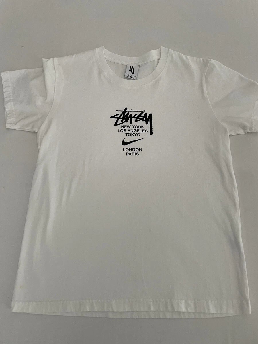 Nike X Stussy International Shirt Collaboration NY LA Tokyo London Paris M 0923