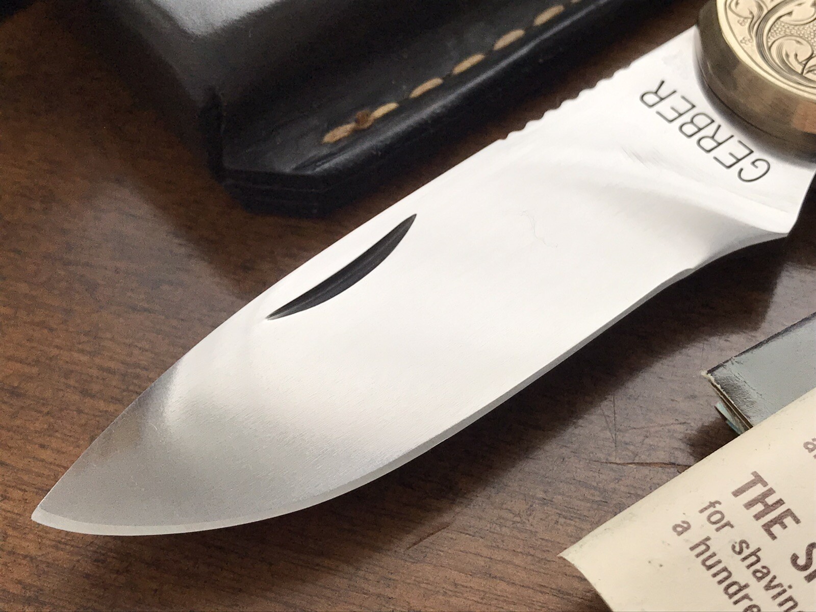 Rare Vintage Gerber Magnum Folding Knife Engraved Made In USA eBay