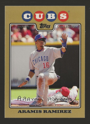 2008 Topps Gold Border #560 Aramis Ramirez /2008 Chicago Cubs