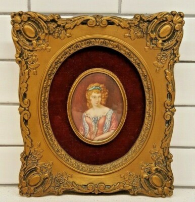 A CAMEO CREATION Portrait of  'Alice' Victorian Wall Framed Art Picture