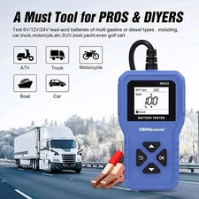 6V 12V 24V Car Truck Battery Tester Cranking Charging Load Test Analyzer