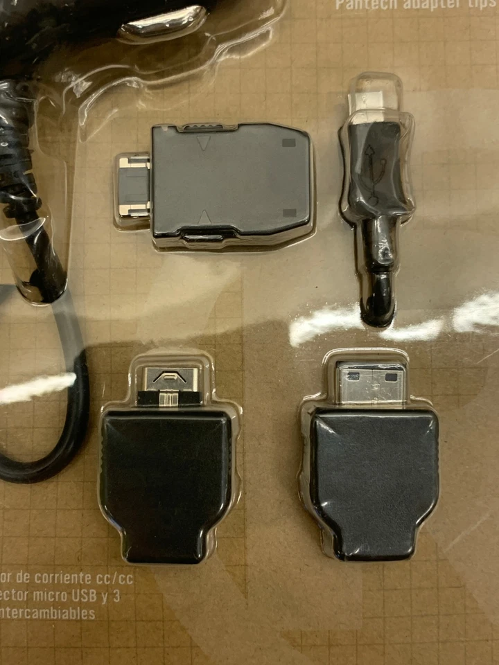 Cargador de Coche Micro USB y GPS con Adaptador Samsung LG Pantech Puntas GPS Negro Nuevo Foto 4 de 4