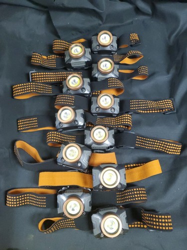 Lot Of 11 Duracell Headlamp 500 Lumen LED Head Light 3 Modes TESTED Working 100%