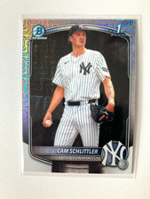 CAM SCHLITTLER Bowman Chrome 'MOJO REFRACTOR' BCP-166 MLB Best ERA 1.50