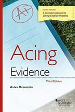 Acing Evidence (Acing Series) - Paperback, by Orenstein Aviva - Acceptable n