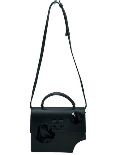 OFF-WHITE SHOULDER BAG LEATHER Black Used