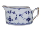 Royal Copenhagen Blue Fluted with gold edge rare oval creamer