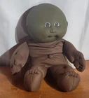 Cabbage Patch Kids 1978 1982 African American Doll 12" Bald Brown ~RARE