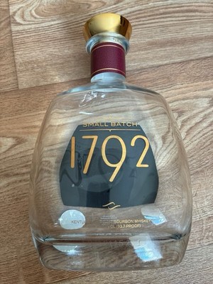 1792 Small Batch Bourbon Whiskey Leerflasche mit Stopfen 70cl / 750ml Dekanter